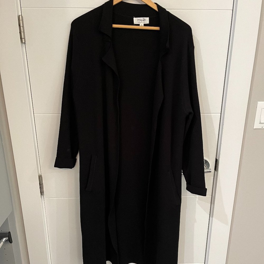 Tulip B Black Sweater Jacket